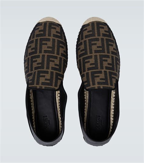 fendi denim slippers|fendi espadrilles men's.